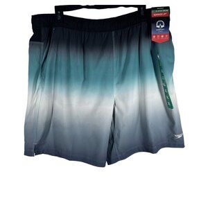 Speedo Mens Tech Volley Swim Shorts XL 36/38 Blue/Black‎ Quick-Dry With UPF 50+